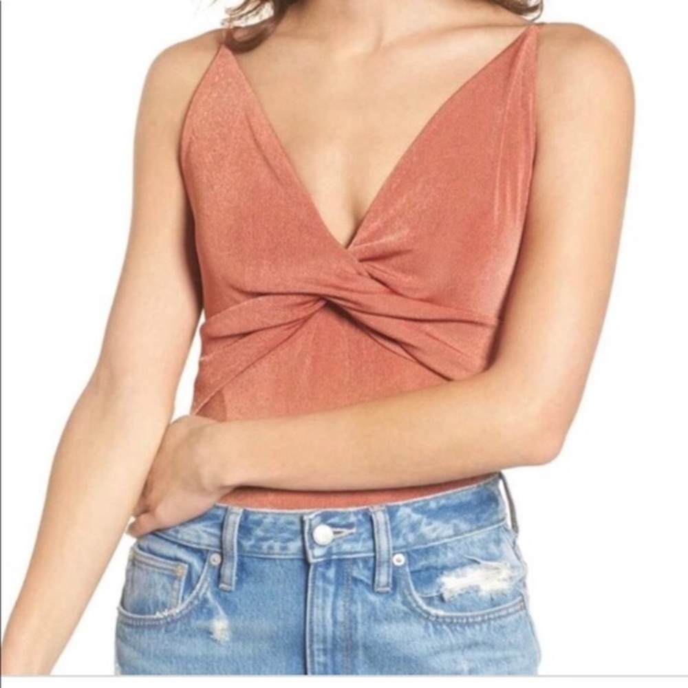 ASTR coral bodysuit size XL NEW!